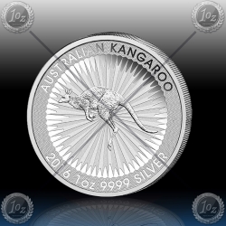 1oz "The Perth Mint" 2016 "KENGURU" NALOŽBENI SREBRNIK - UNC